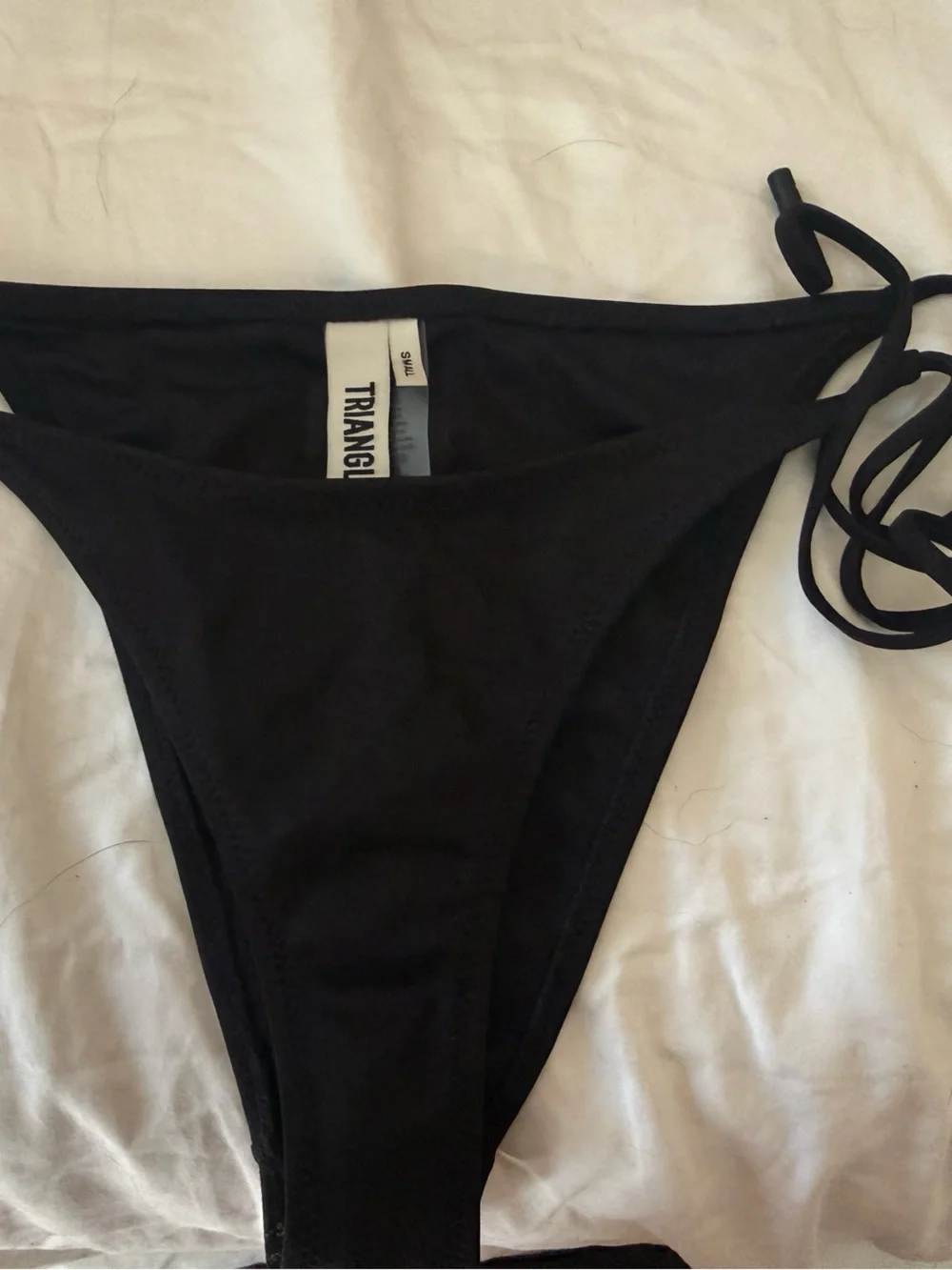 triangl swimwear Black Tie-Side Bikini Bottom